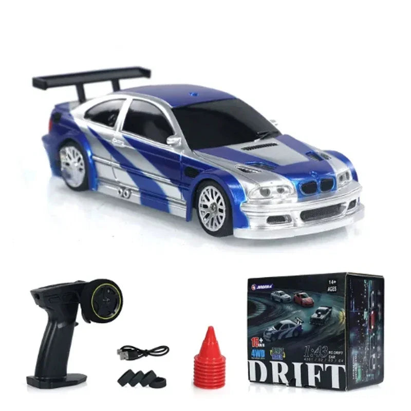 "2.4G RC Drift Car – 1/43 4WD High-Speed Remote Control Racing Car, Mini Four-Wheel Drive Toy for Boys, Perfect Gift"